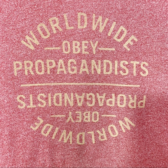 Men’s Obey 3/4 Sleeve Heathered Varsity Tee Shirt Size M - Picture 5 of 7